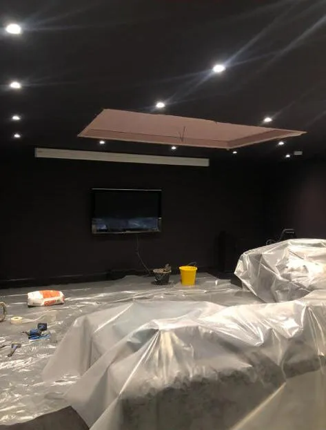 Interior ceiling and wall plastering