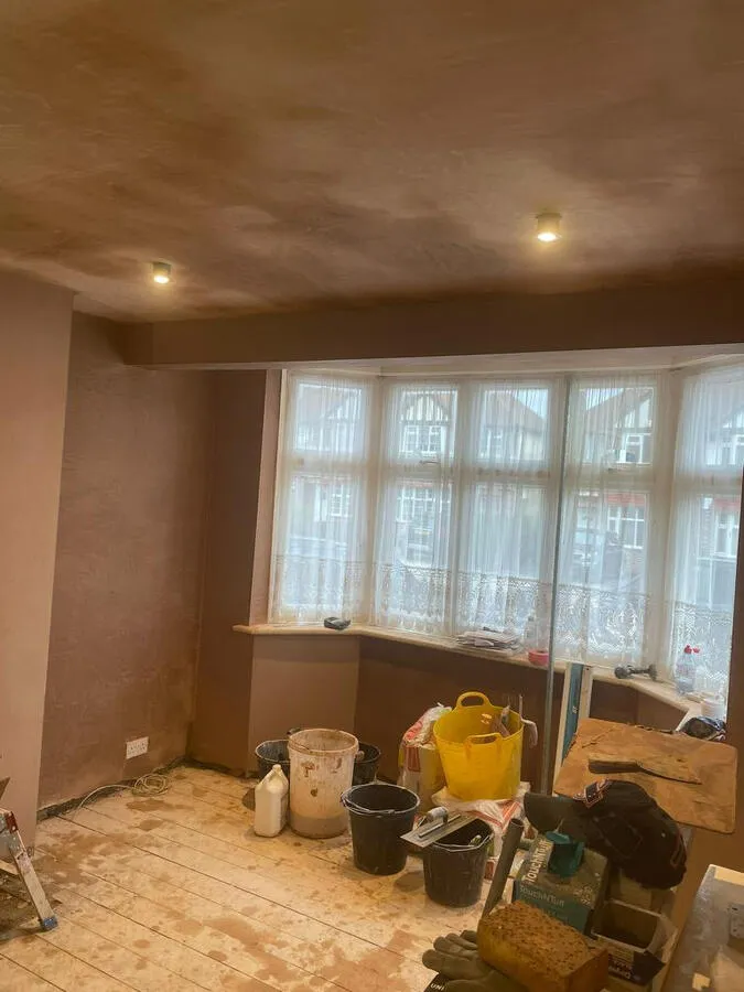 Interior room plaster preparation